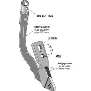 Holder for såskjær - Bourgault