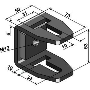 Holder 73mm - Einböck
