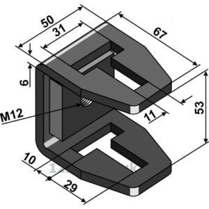 Holder 64mm - Einböck
