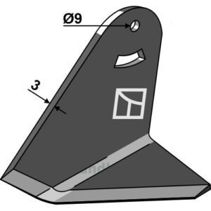 Vingeskjær - 75x3mm - Venstre - Steketee