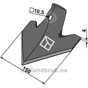 Gåsefotskjær - 150x4mm - Gaspardo, Maschio