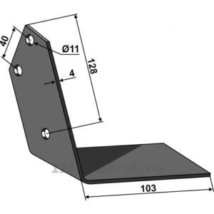 Vingeskjær - 103x4mm - Høyre - Thyregod