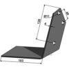 Vingeskjær - 103x4mm - Venstre - Thyregod