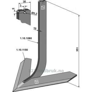 Tind med Skjær - 320x4mm - Steketee