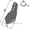 Bolt on Spiss K46 - 140x70x4mm - Hatzenbichler