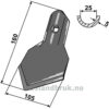 Bolt on Spiss K45 - 160x105x5mm - Einböck