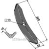 Kultivetor Spiss - 260x58x10mm