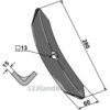 Kultivator Spiss - 280x60x15mm - Samson