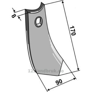 Kultivetor Spiss - 170x90x8mm - Marsk-Stig