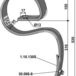 Alternative view of Harvetind med Spiss Agrilla Universal - 310mm - Väderstad