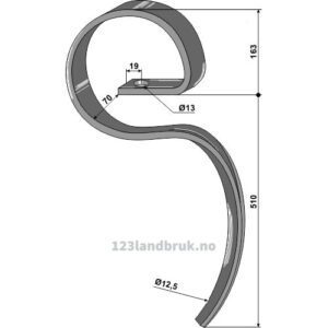 Harvetind 65x13 Top Line - 510mm