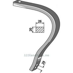 Harvetind til - 26x20mm - Marsk-Stig