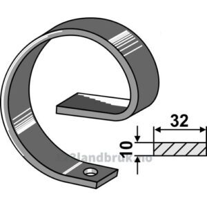 Overdel - 32x10mm - Marsk-Stig