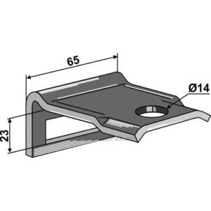 Holder for tind 45x10 - Til ramme 50x12