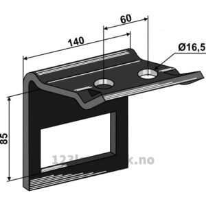 Holder for tind 100x16