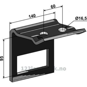 Holder for tind 100x16