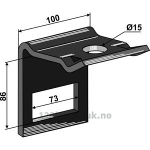 Holder for tind 70x12 - Til ramme 70x70