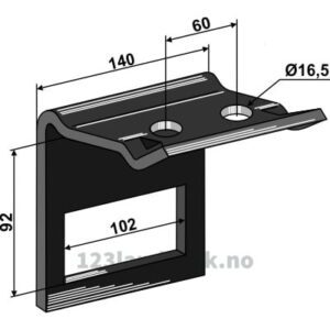 Holder for tind 100x16