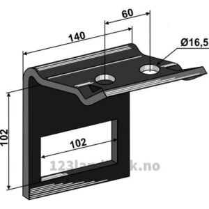 Holder for tind 100x16