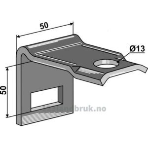 Holder for tind 32x10 - Til ramme 50x40