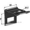 Holder for tind 65x16 - Til ramme 60x60