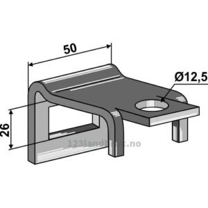 Holder for tind 32x12 - Til ramme 50x15