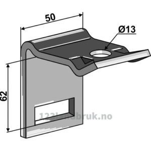 Holder for tind 32x12 - Til ramme 50x50