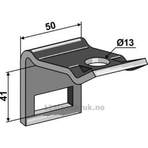 Holder for tind 32x10 - Til ramme 50x30
