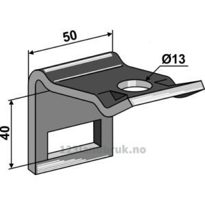 Holder for tind 32x12 - Til ramme 50x30