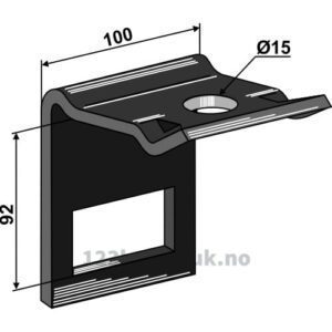 Holder for tind 70x12 - Til ramme 80x80