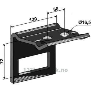 Holder for tind 90x13 - Til ramme 60x60