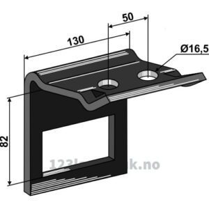 Holder for tind 90x13 - Til ramme 70x70