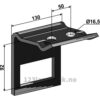 Holder for tind 90x13 - Til ramme 80x80