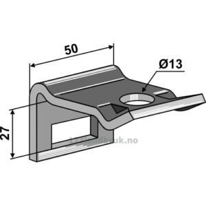 Holder for tind 32x12 - Til ramme 40x15