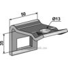 Holder for tind 32x10 og overdel 32x10 - Til ramme 40x15