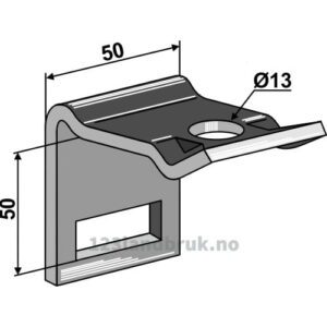 Holder for tind 32x10 - Til ramme 40x40