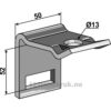 Holder for tind 32x12 - Til ramme 40x40