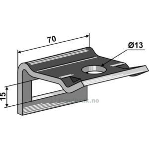 Holder for tind 40x12 - Til ramme 50x12 - Einböck