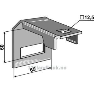 Holder for tind 45x10 - Til ramme 50x50 - Väderstad