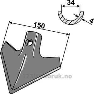 Gåsefotskjær - 150x4mm - Carré, Hatzenbichler