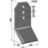 Sliteplate til Slettetind - 260x150x8mm