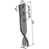 Sliteplate - 273x45x10mm