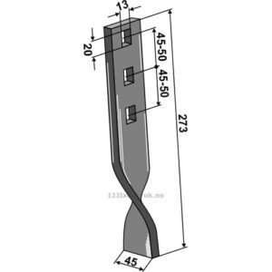 Sliteplate - 273x45x10mm