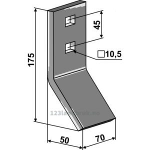 Sliteplate til Slettetind - 175x70x10mm