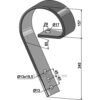 Slettetind - 80x10mm - Köckerling Allrounder, Köckerling Quadro-Triomix, Väderstad