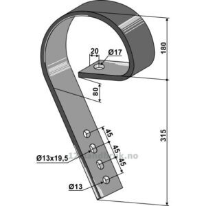 Slettetind - 80x10mm - Väderstad