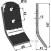 Sliteplate - 157x80mm - Kverneland
