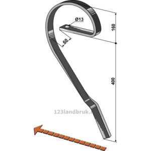 Slettetind - 32x10mm - Venstre - Köckerling Vario, Kongskilde