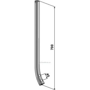 Sporløsnertind 25x25 - 700x25x25mm