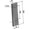 Sliteplate - 250x70x10mm - Bilde 2
